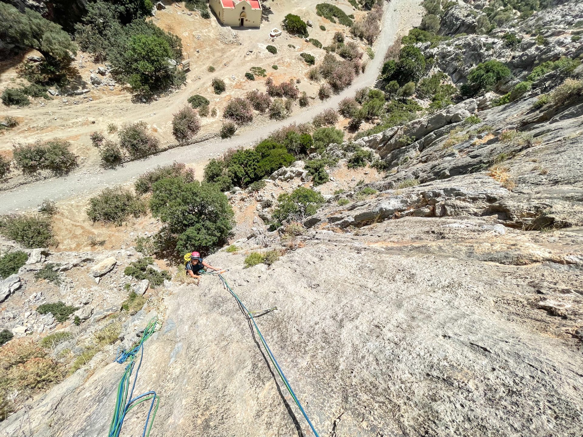 grande voie Escalade Grèce île Crète Agio Faranfo Farago Le syndrome de Calimero climb climbing