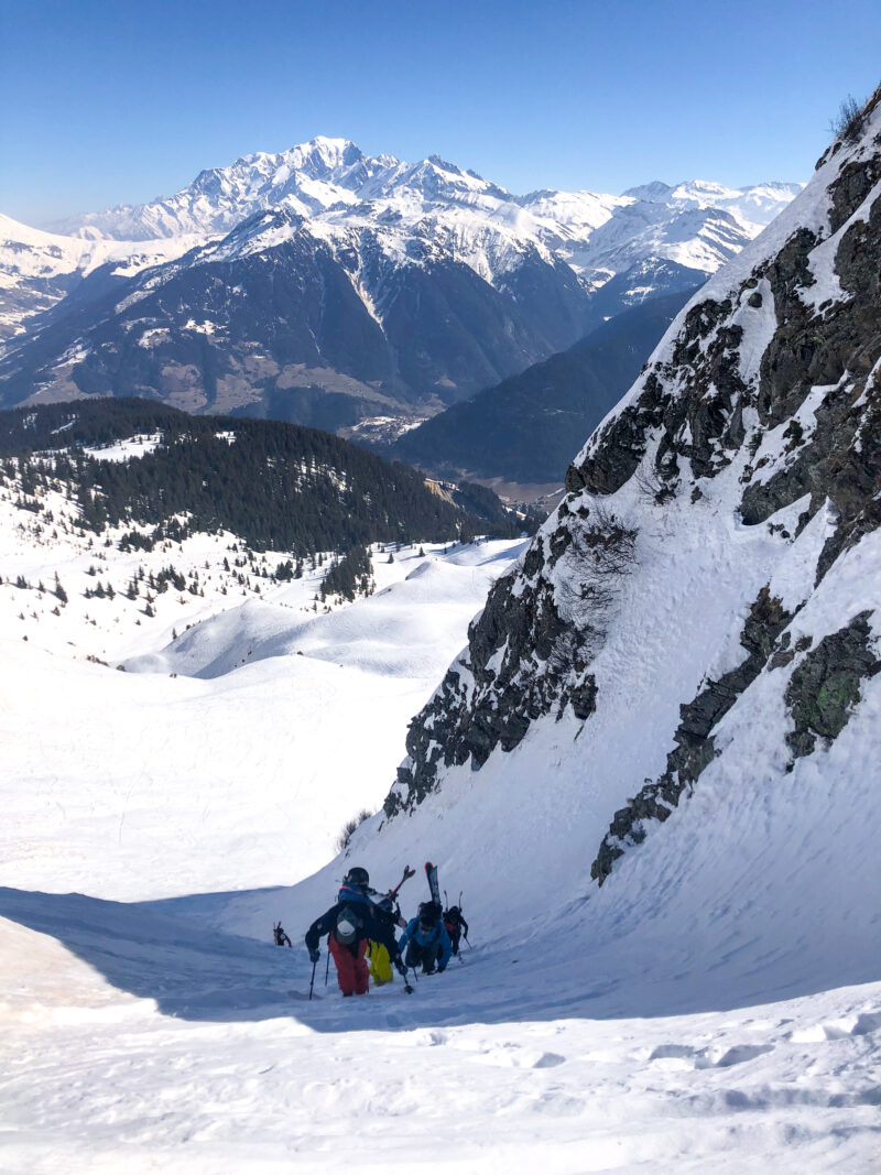 Légette du Mirantin arête est Beaufortain ski de rando ski de randonnée