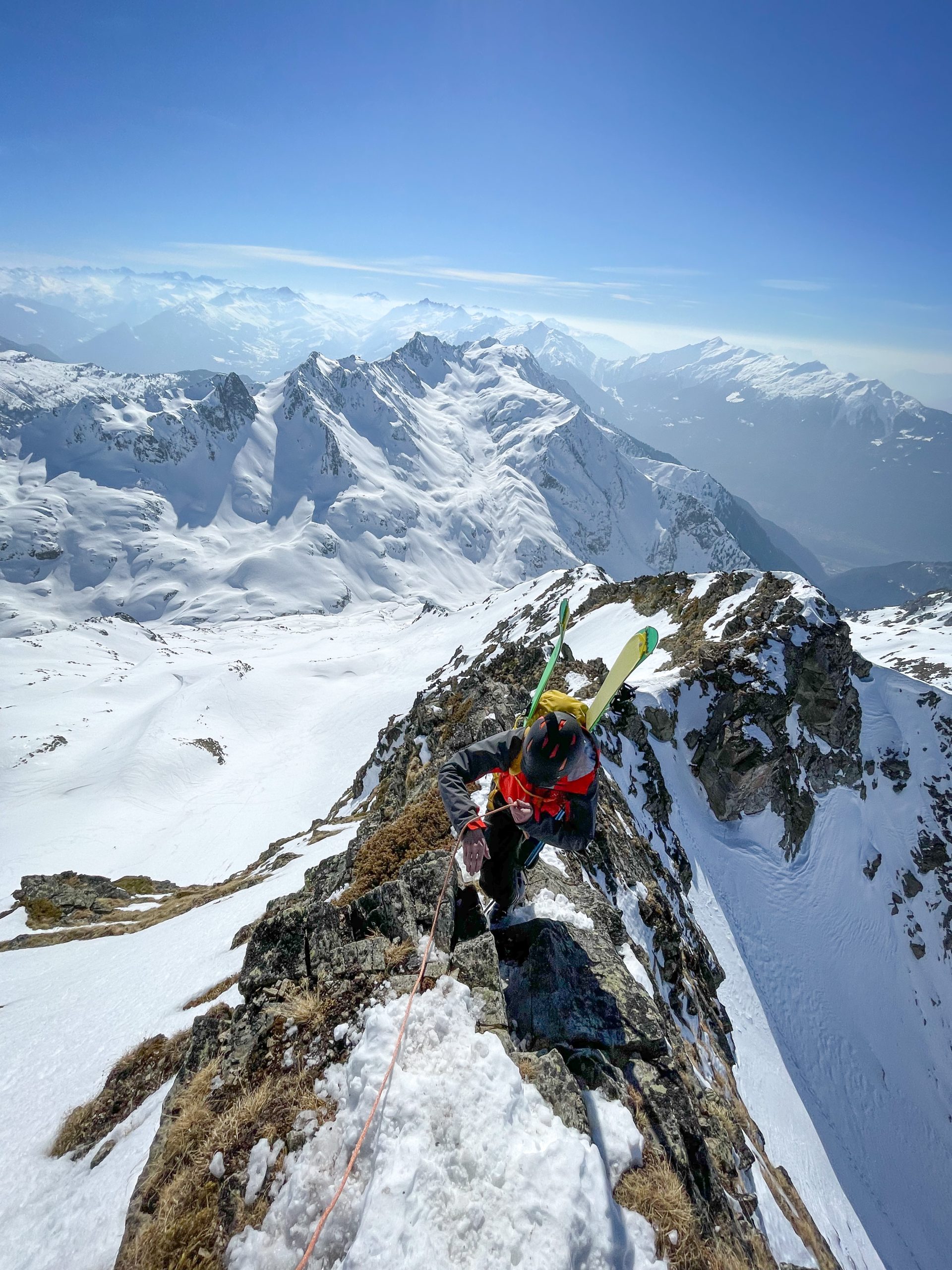 Beaufortain ski randonnée freeski freeride alpinisme couloir pointe des Besaces