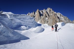 chamonix pente Vierge ski randonné alpinisme vallée blanche