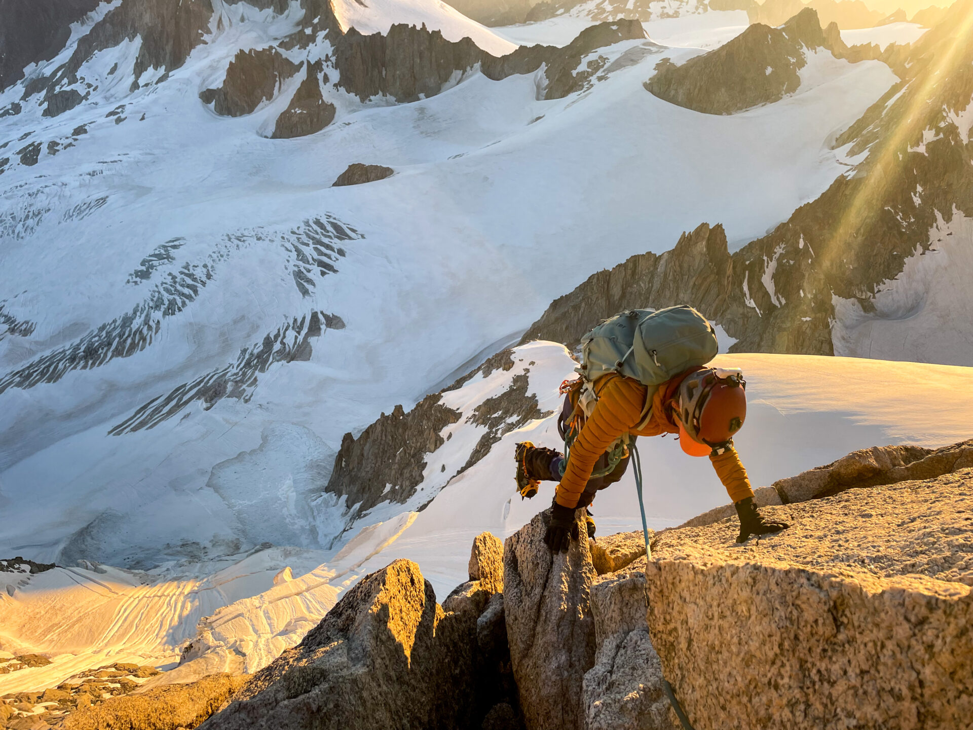 alpinisme Chardonnet arête Forbes glacier Tour Mont Blanc escalade massif refuge Albert 1er