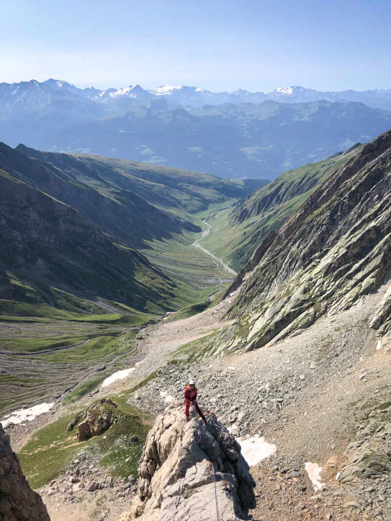 Aiguille de la Nova Beaufortain escalade alpinisme Beaufortain pilier Sud Ouest