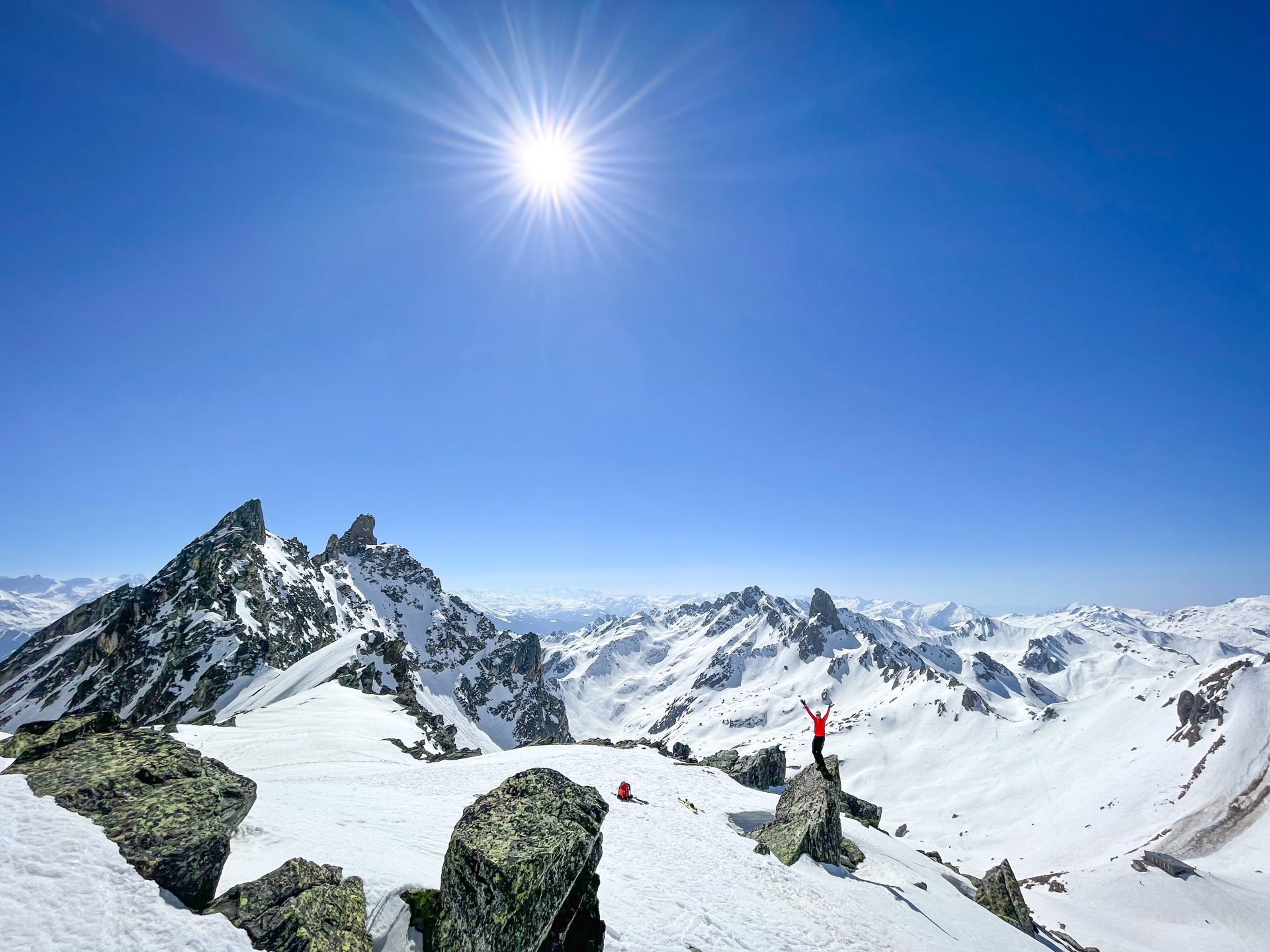 Beaufortain ski de randonnée alpinisme couloir refuge Presset aiguille de la Nova