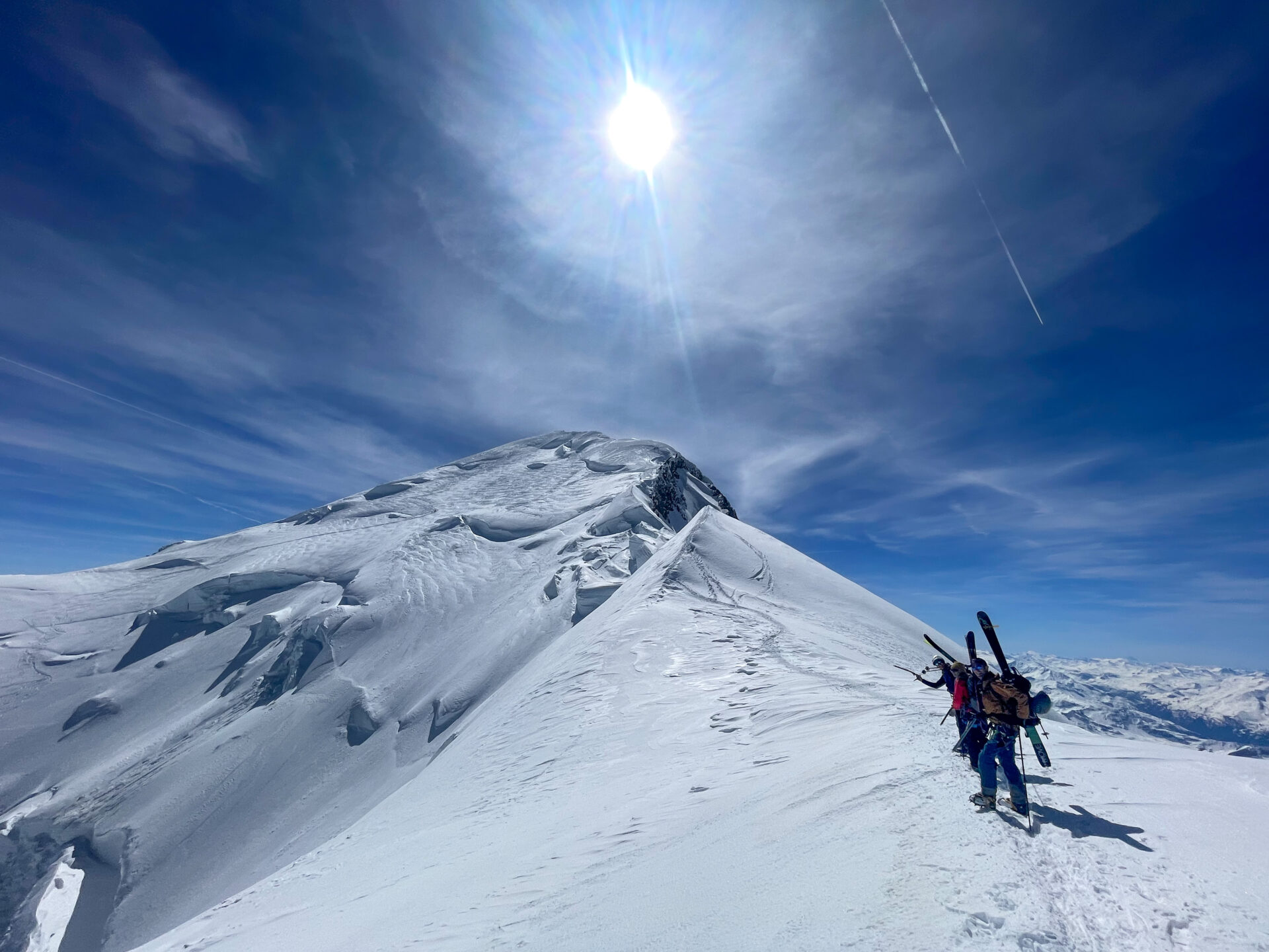 alpinisme ski randonnée Mont Blanc Chamonix Dôme Gouter arête nord Bosses refuge Grands Mulets glacier Bosson face nord Vallot