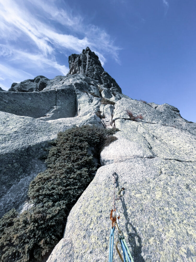 Symphonie Automne pointe sept Lacs escalade Corse Corsica climb climbing Restoniaca Monte Rotondo Capitellu