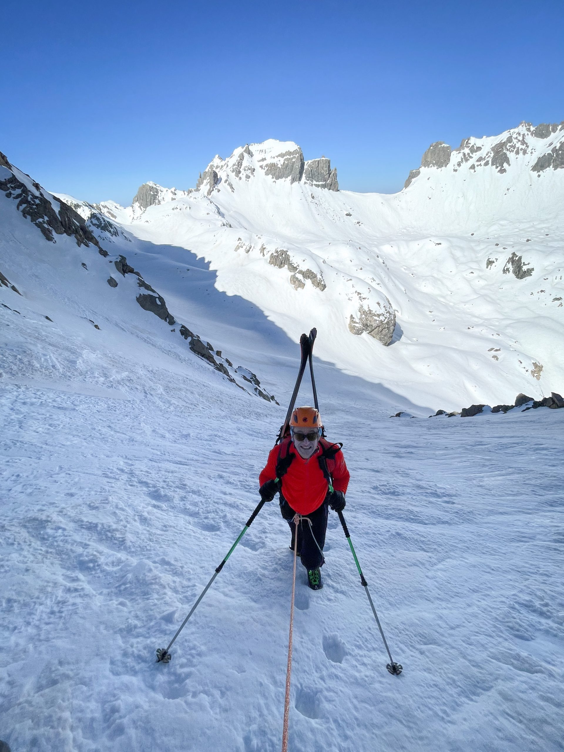 Beaufortain ski de randonnée alpinisme couloir refuge Presset aiguille de la Nova