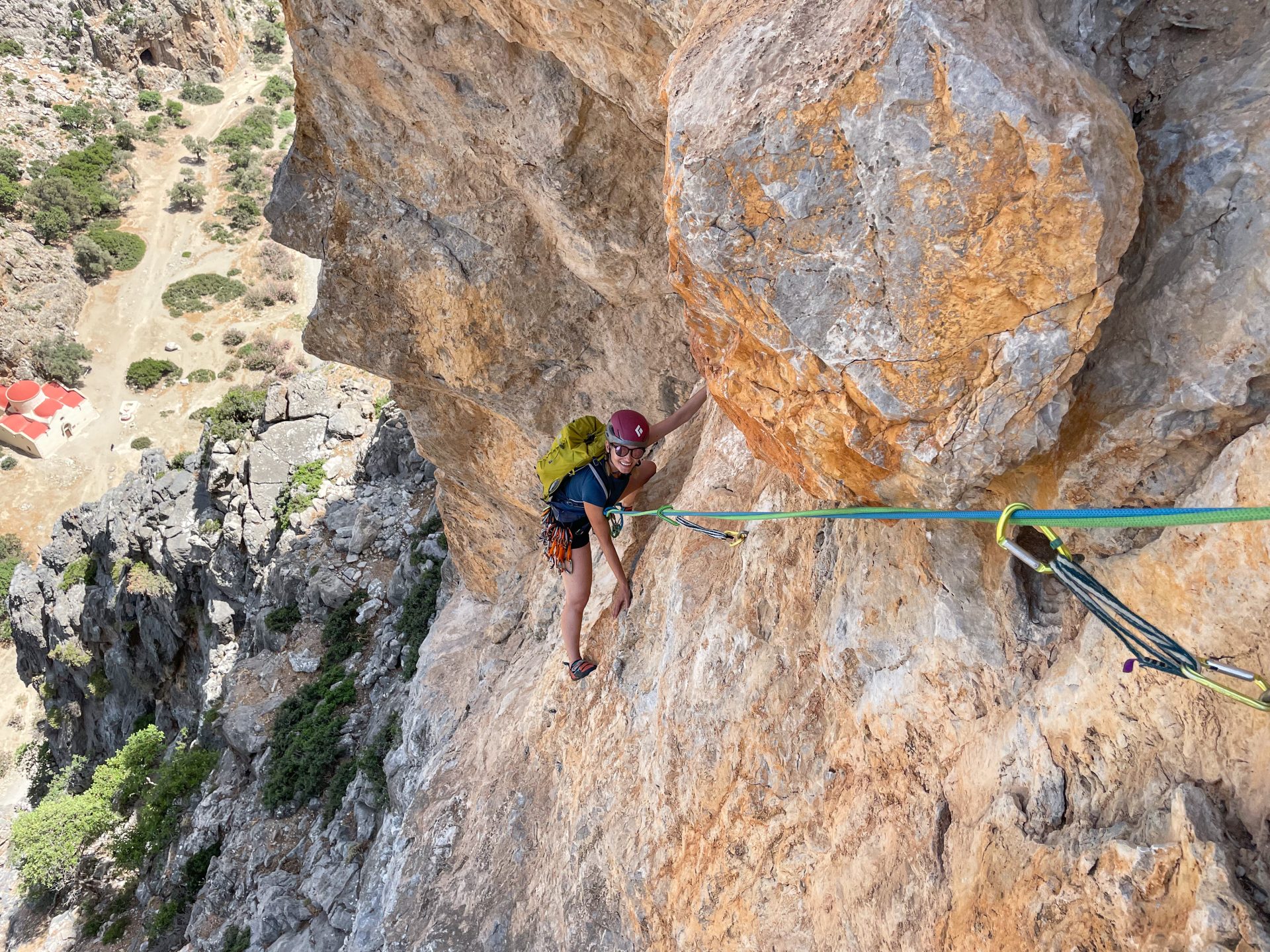 grande voie Escalade Grèce île Crète Agio Faranfo Farago Le syndrome de Calimero climb climbing