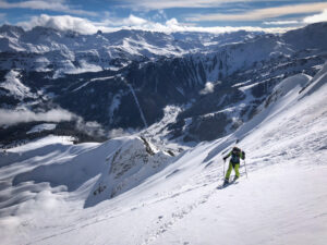 Ski de randonnée legette du Mirantin Plan Villard Beaufortain Arêches Beaufort