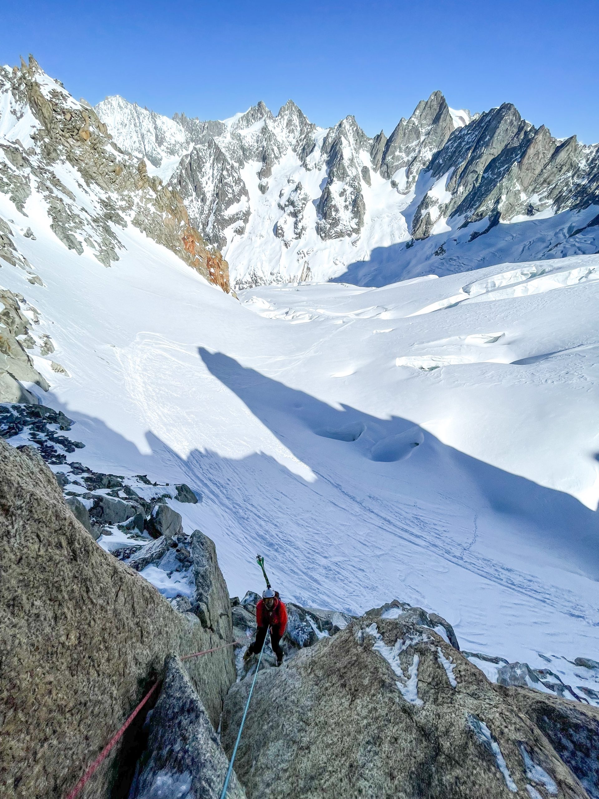 Brèche Puiseux Périade bivouac Mont Mallet Grandes Jorasses Chamonix Mont Blanc Vallée Blanche ski randonnée alpinisme