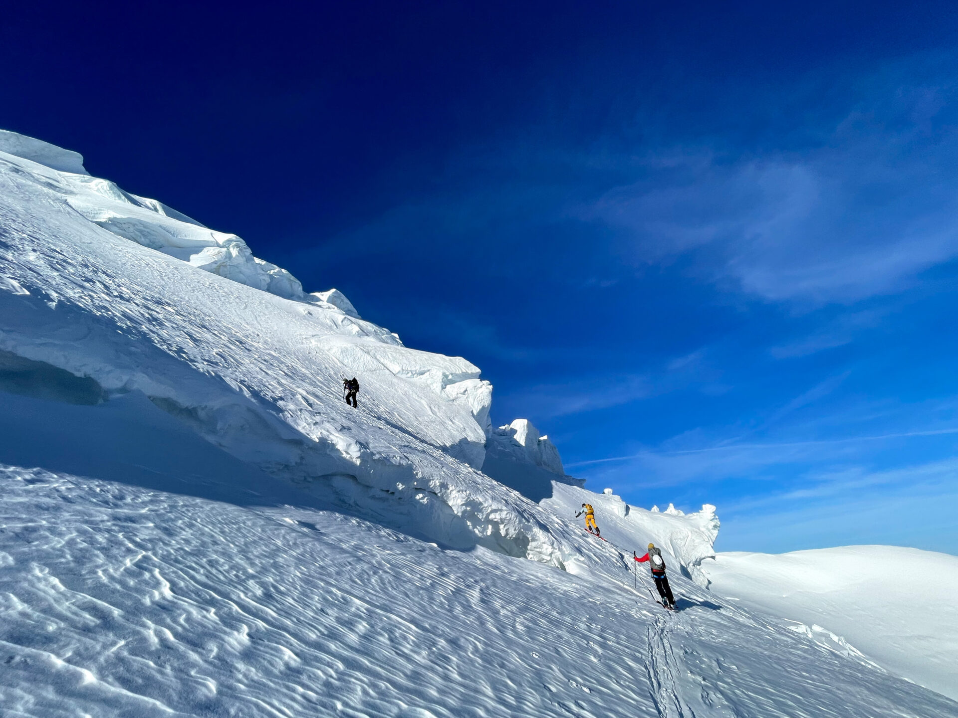 alpinisme ski randonnée Mont Blanc Chamonix Dôme Gouter arête nord Bosses refuge Grands Mulets glacier Bosson face nord Vallot