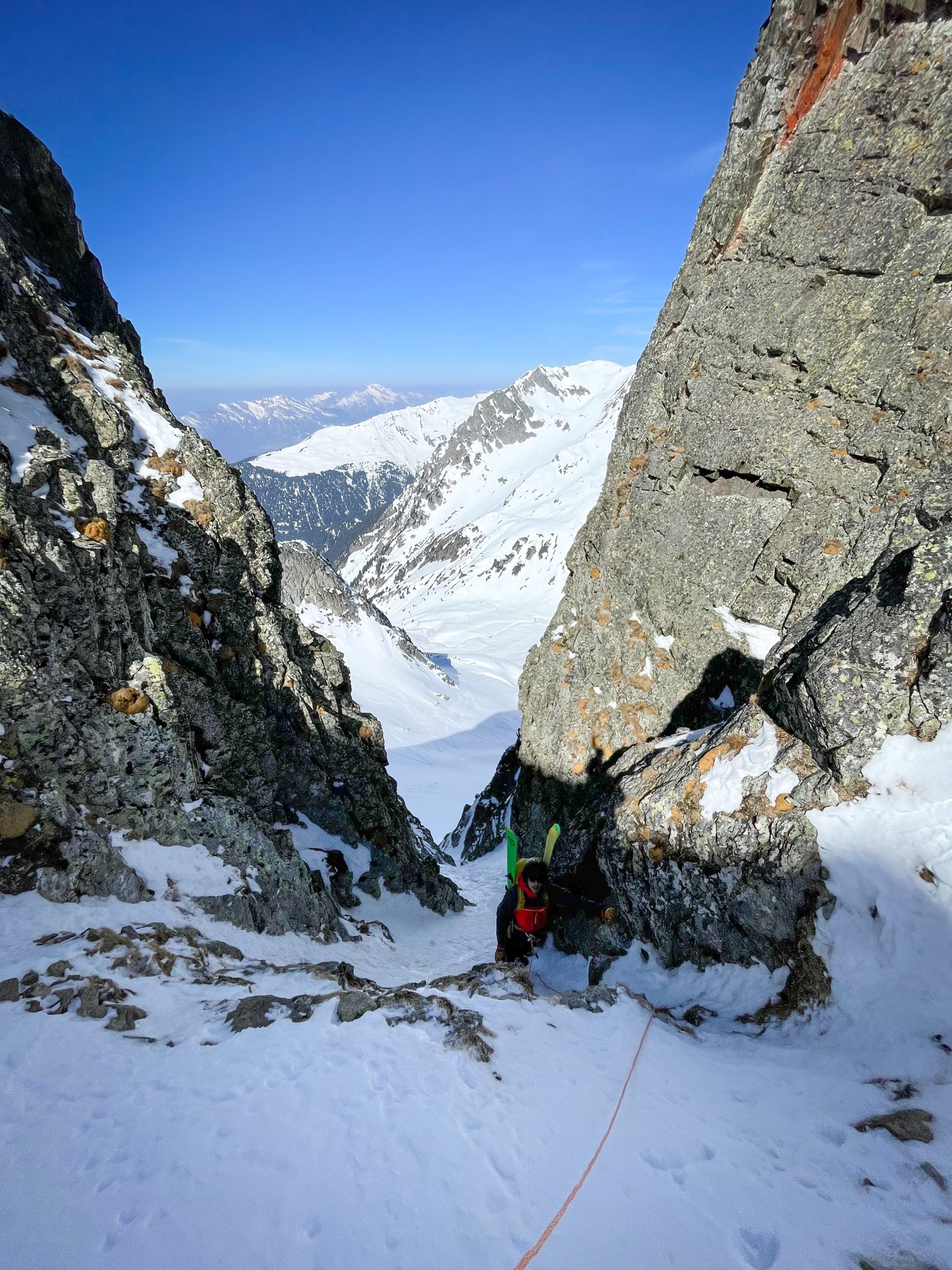 Beaufortain ski randonnée freeski freeride alpinisme couloir pointe des Besaces