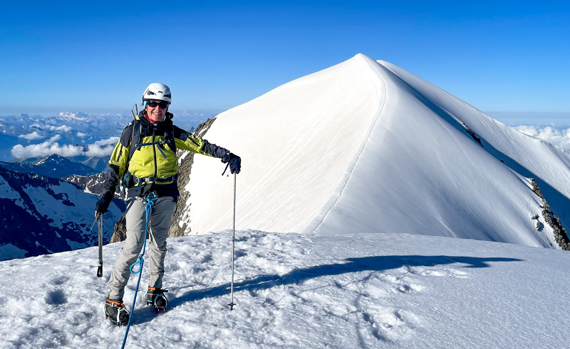 alpinisme Dôme Miage Bérangère traversée Tré La Tête Mont Blanc refuge Conscrits glacier