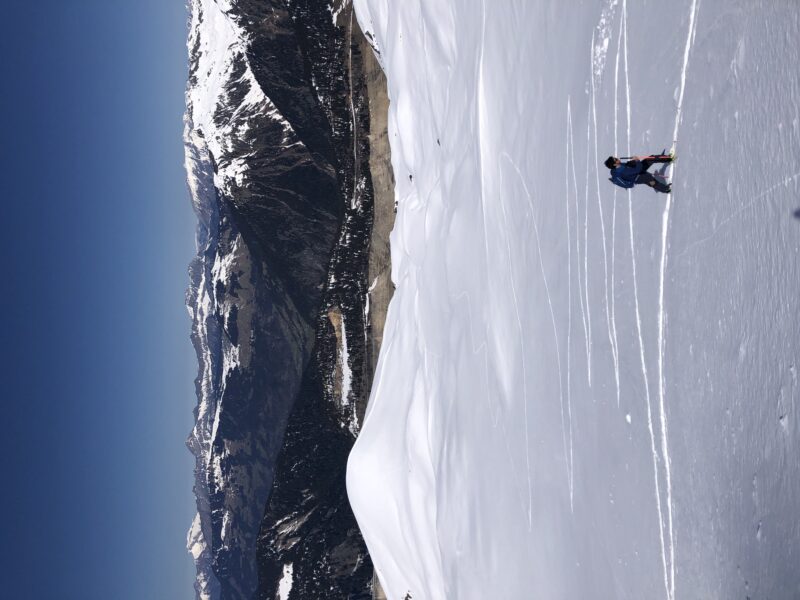 Pointe d'Arpire Beaufortain ski pente raide ski de rando ski de randonnée Arêches Beaufort Roselend ouverture steep ski skiing