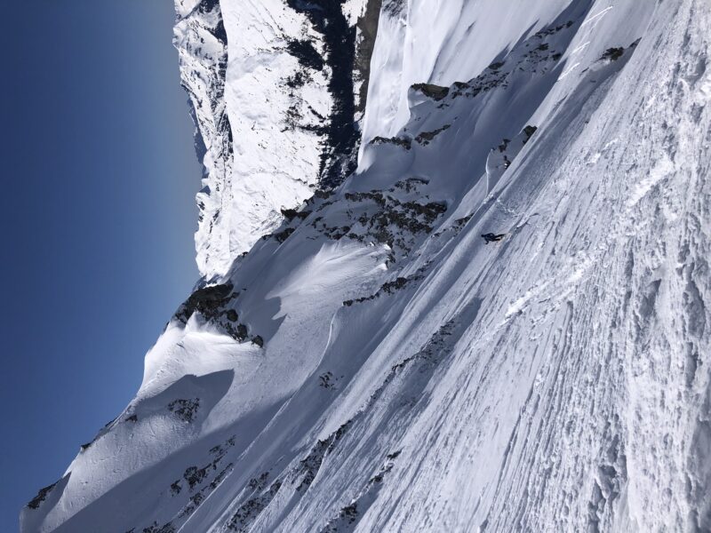 Pointe d'Arpire Beaufortain ski pente raide ski de rando ski de randonnée Arêches Beaufort Roselend ouverture steep ski skiing