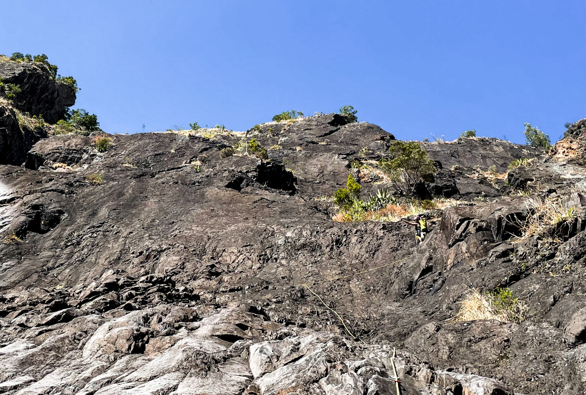 Réunion Piton de Sucre Dame de Pierre Letchis mon amour Cilaos escalade climbing cirque climb