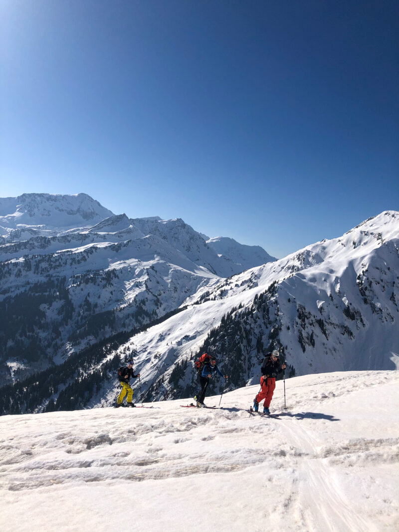 Légette du Mirantin arête est Beaufortain ski de rando ski de randonnée