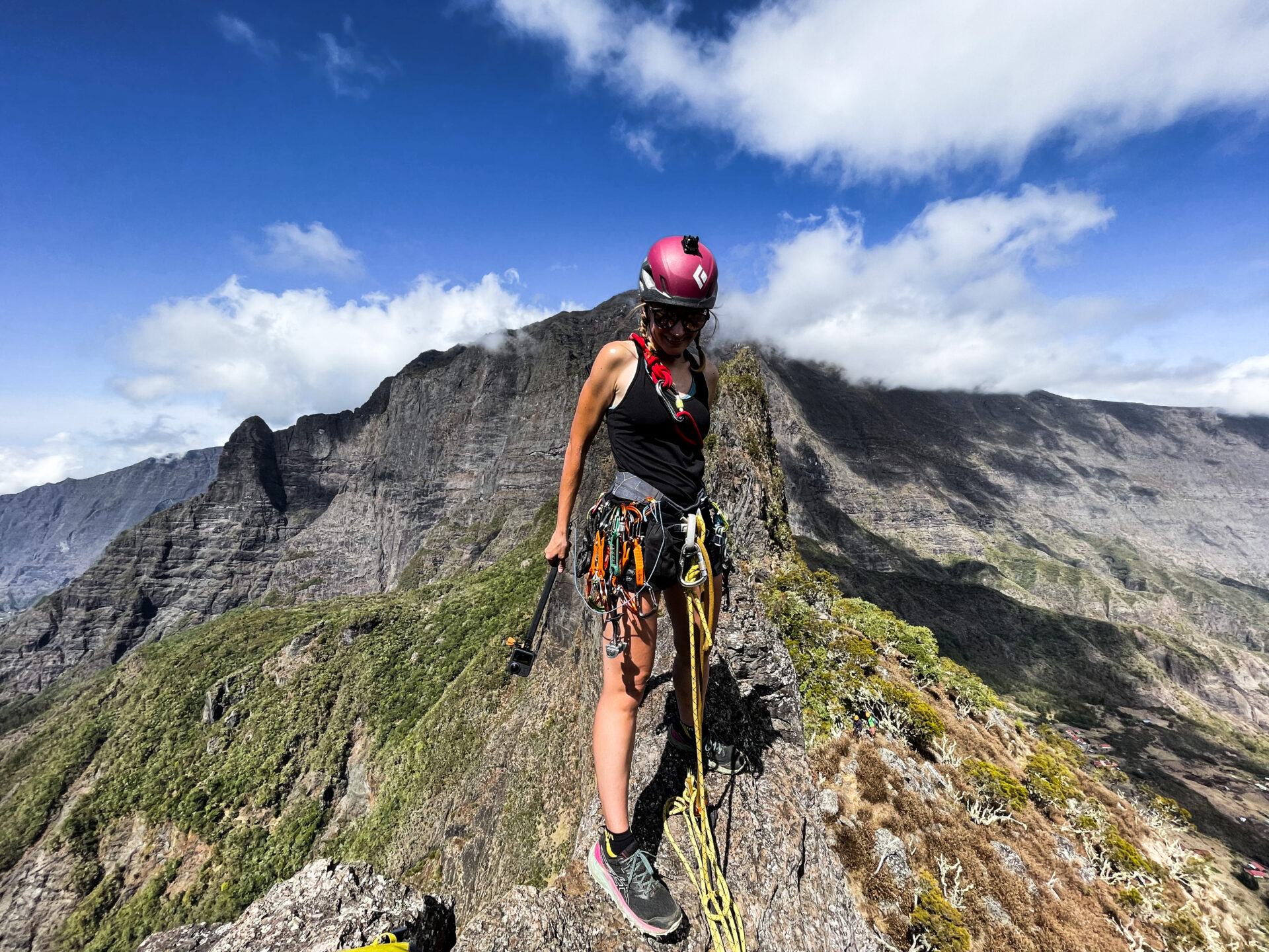 Traversée des 3 Salazes Cilaos Réunion escalade alpinisme climb climbing Mafate