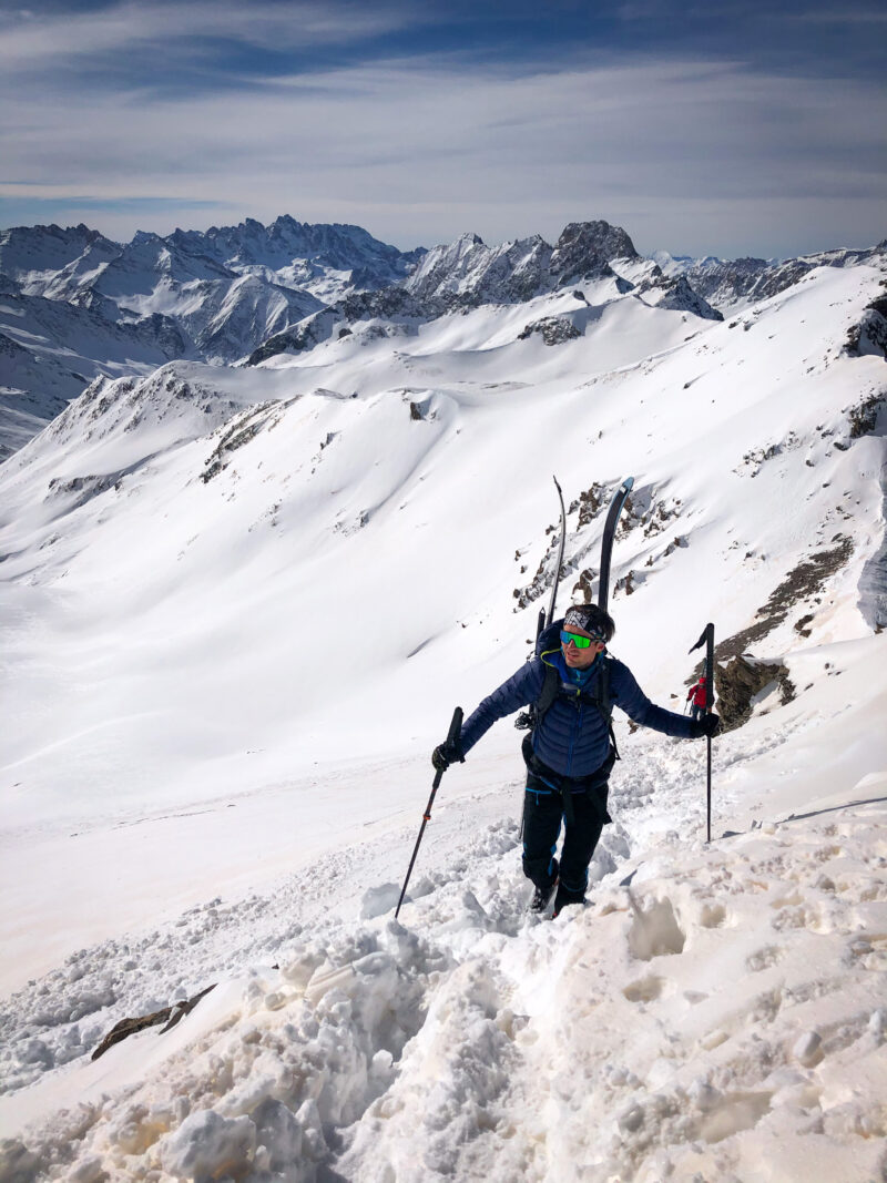 Massif Queyras ski de rando ski de randonnée Tête du Longet Saint Véran col de la Noire refuge de la Blanche