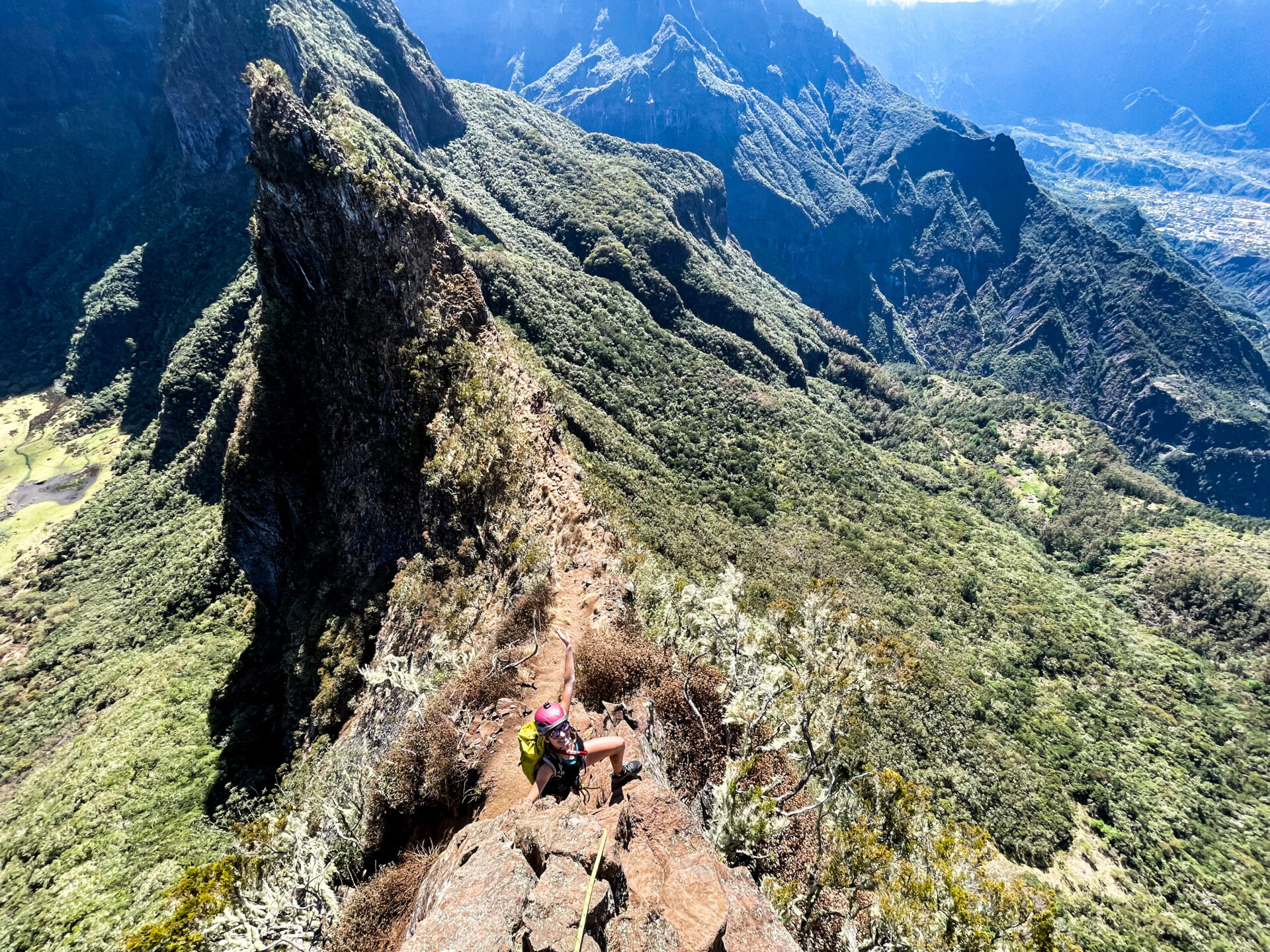 Traversée des 3 Salazes Cilaos Réunion escalade alpinisme climb climbing Mafate