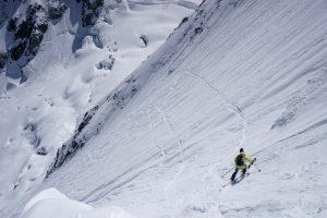 Pointe Yeld ski pente raide Mont Blanc