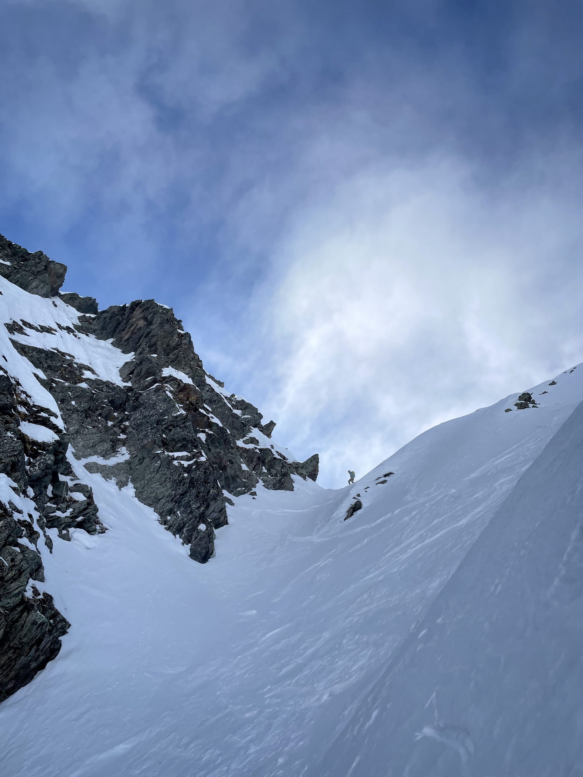 Ski randonnée alpinisme escalade Mont Mirantin Beaufortain arête nord est Vache Rouge ski freeski freeride