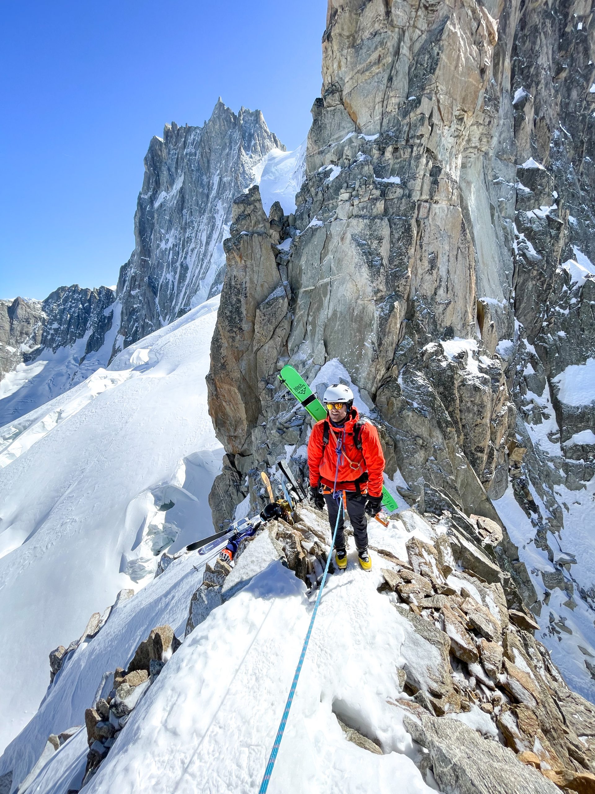 Brèche Puiseux Périade bivouac Mont Mallet Grandes Jorasses Chamonix Mont Blanc Vallée Blanche ski randonnée alpinisme