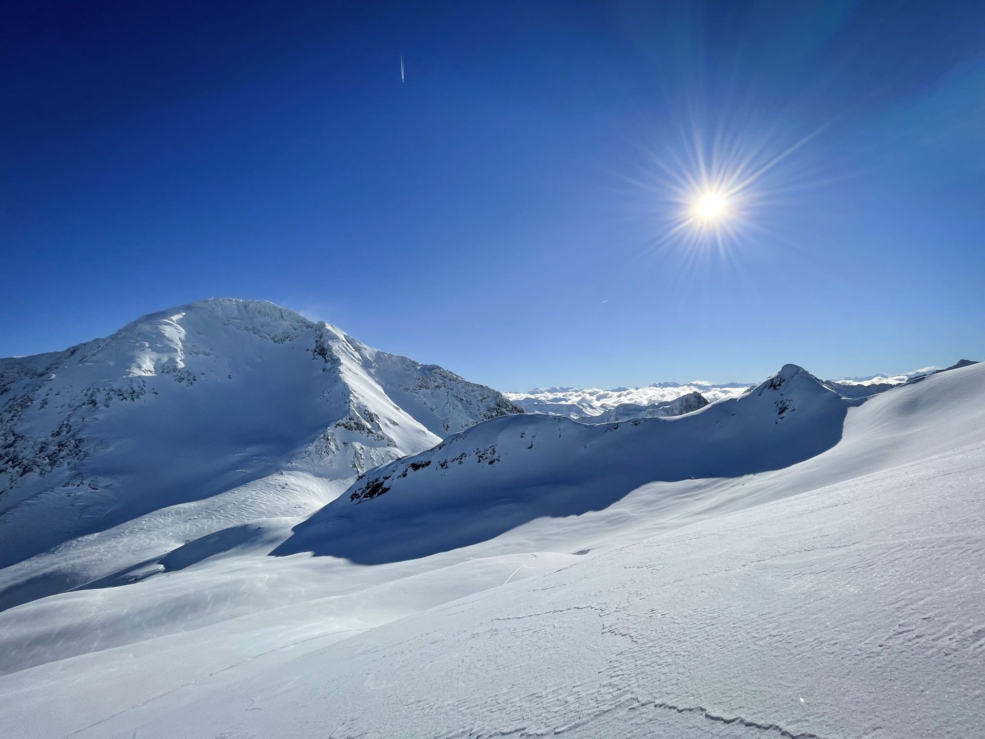 Beaufortain ski randonnée splitboard Arêches pointe du Dard poudreuse