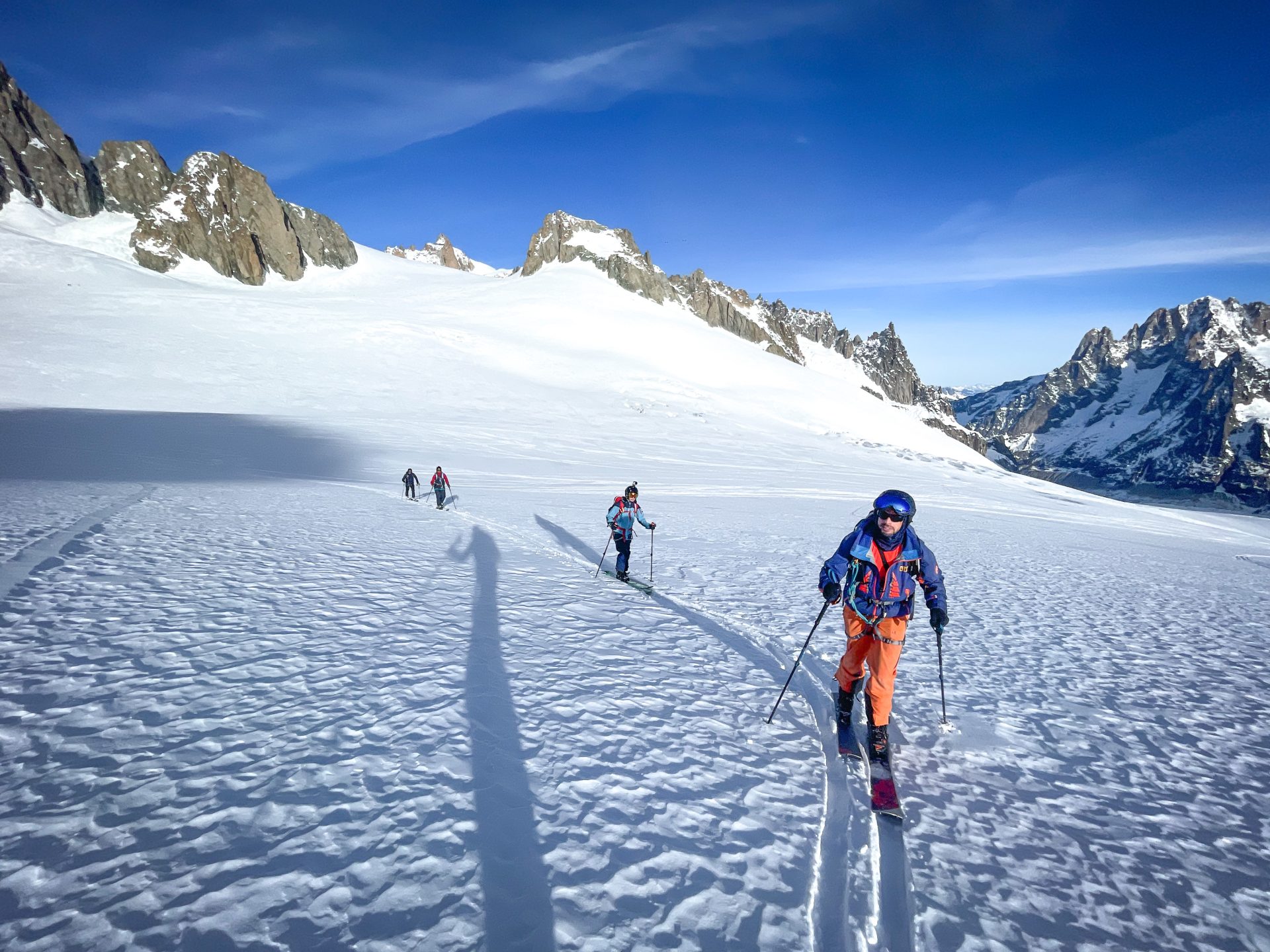 col d'Entrèves pente de la Vierge Chamonix Mont Blanc Vallée Blanche ski randonnée alpinisme