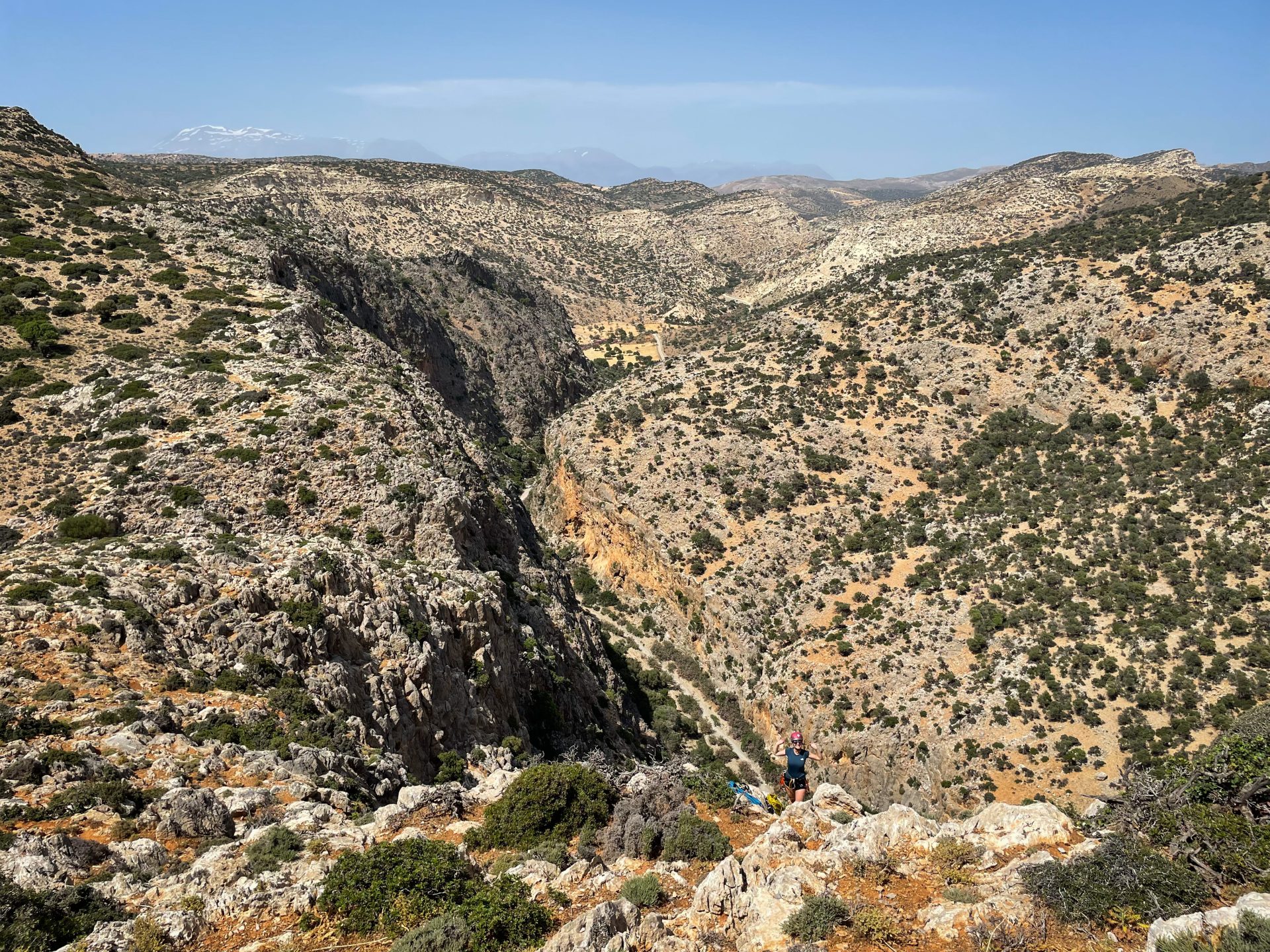 grande voie Escalade Grèce île Crète Agio Faranfo Farago Le syndrome de Calimero climb climbing