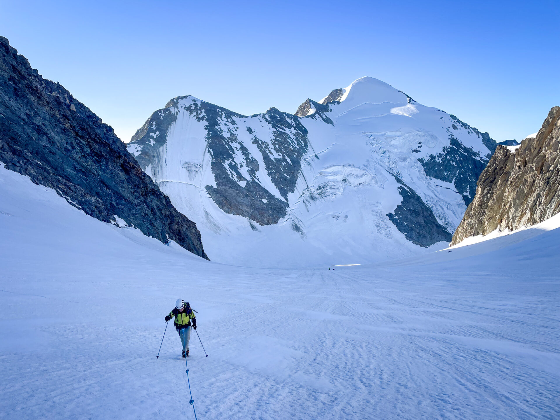 alpinisme Dôme Miage Bérangère traversée Tré La Tête Mont Blanc refuge Conscrits glacier