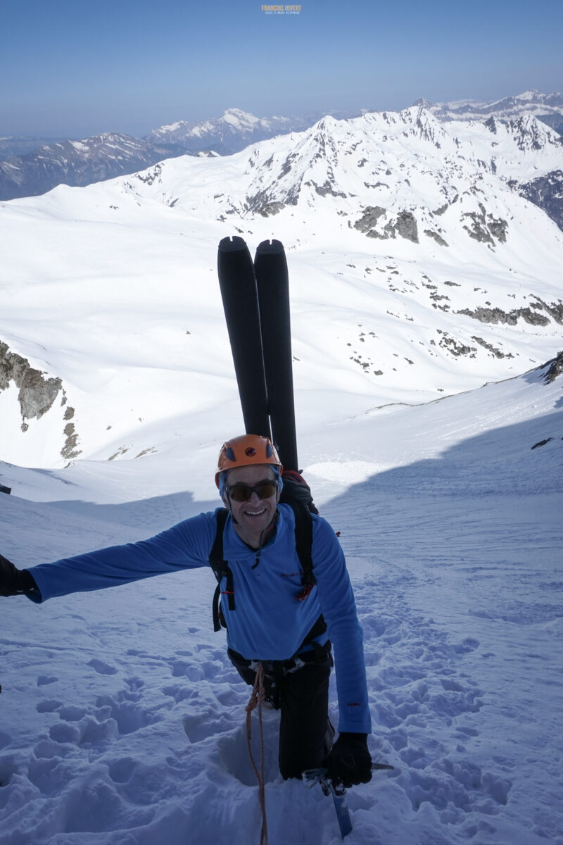 Grand Mont arête Ouest Beaufortain ski de randonnée ski de rando Arêches Beaufort