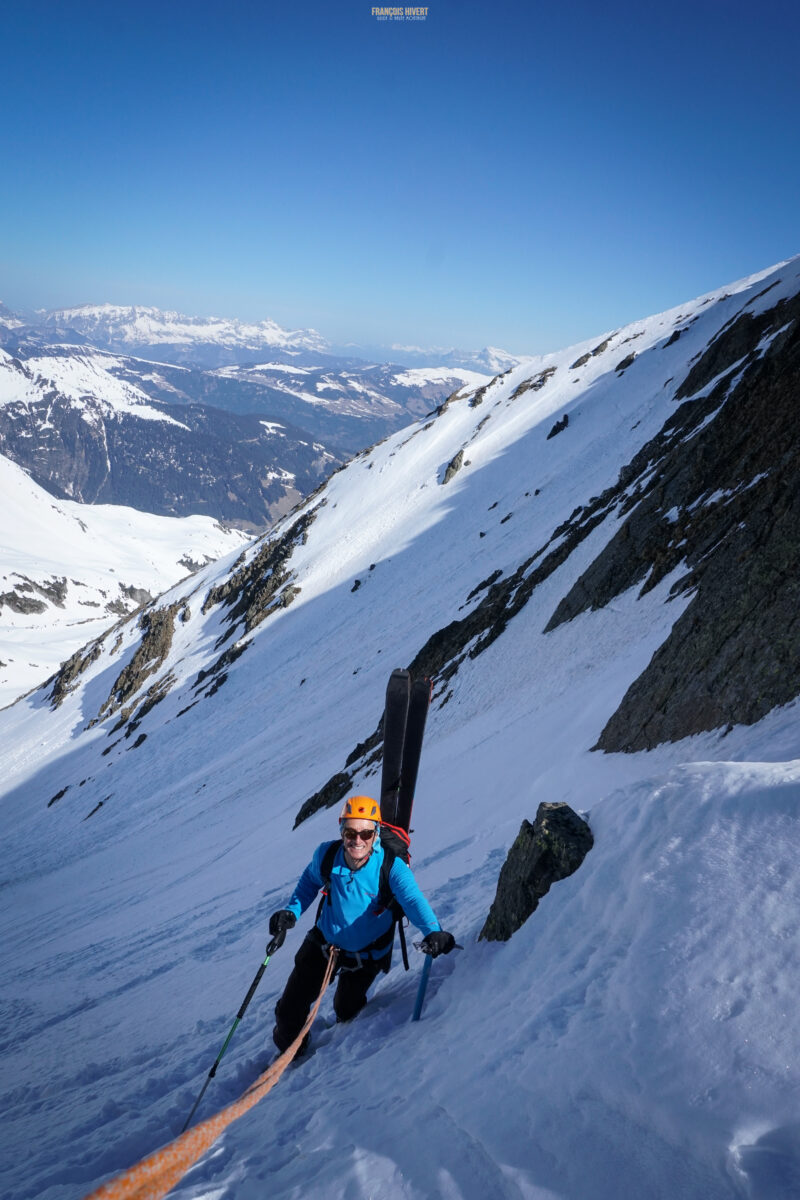 Grand Mont arête Ouest Beaufortain ski de randonnée ski de rando Arêches Beaufort