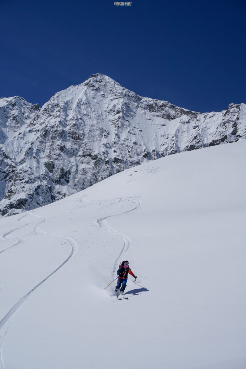 Refuge de Chamoissière Villar d'Arène ski de randonnée ski de rando Oisans Ecrins Les Agneaux Brèche de la plate des Agneaux Arsine Pic de neige Cordier