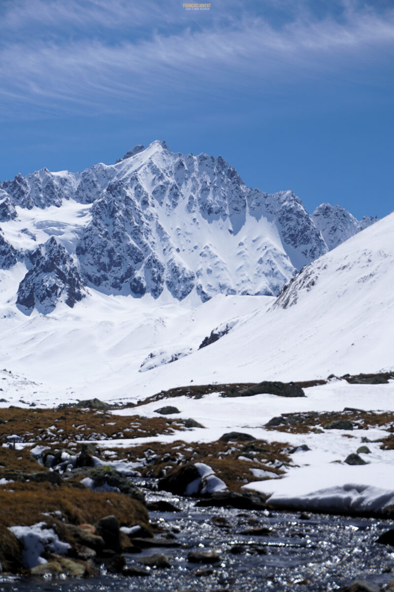 Refuge de Chamoissière Villar d'Arène ski de randonnée ski de rando Oisans Ecrins Les Agneaux Brèche de la plate des Agneaux Arsine Pic de neige Cordier