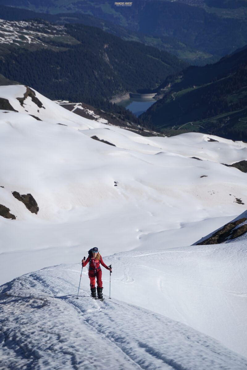 Ski de rando ski de randonnée printemps Beaufortain Crêt du Rey lac des Fées Massif du Beaufortain guide de haute montagne