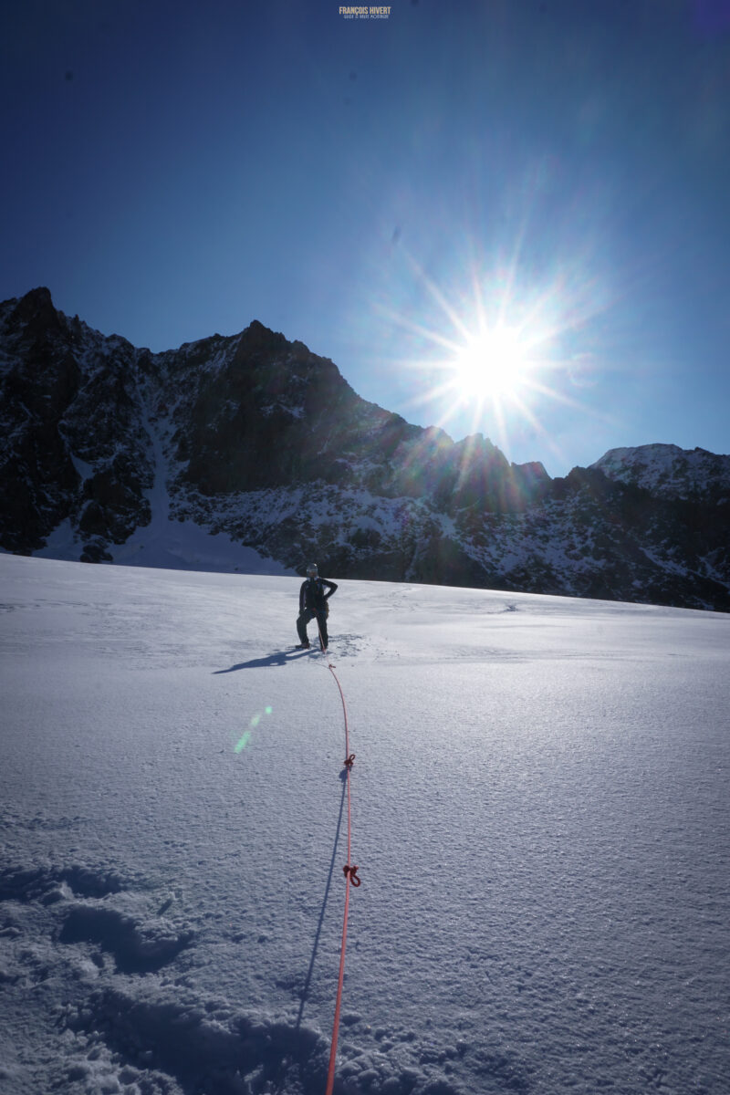 Alpinisme escalade Mont Blanc Dôme des Glaciers arête des Lanchettes refuge Robert Blanc les Chapieux