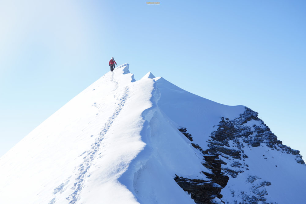 Traversée Liskamm alpinisme escalade arête neige suisse alpes Valais Quintino Sella Gnifetti