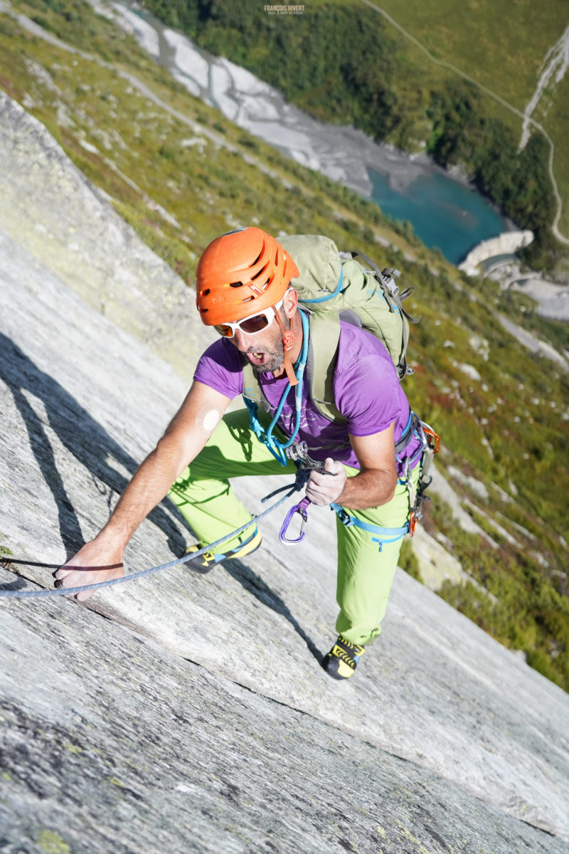 Dalle de Séloge Bornéo ville des Glaciers escalade alpinisme Beaufortain Mont Blanc