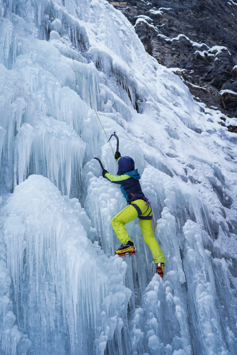 cascade de glace escalade Beaufortain lac Saint Guérin Arêches Beaufort