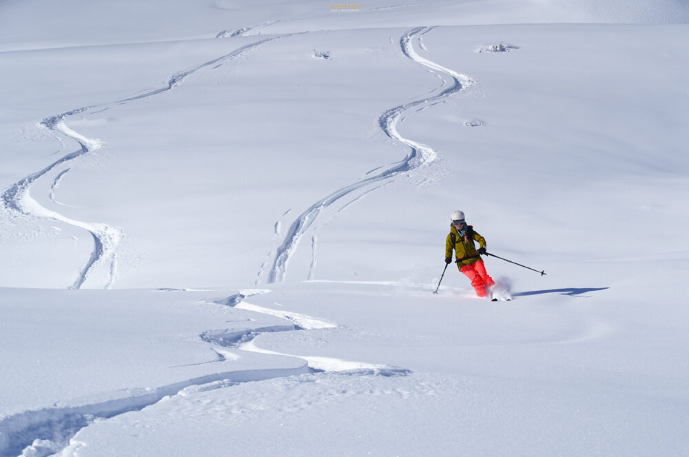 Ski de randonnée lac de Roselend Roche Parstire Beaufortain Arêches Beaufort