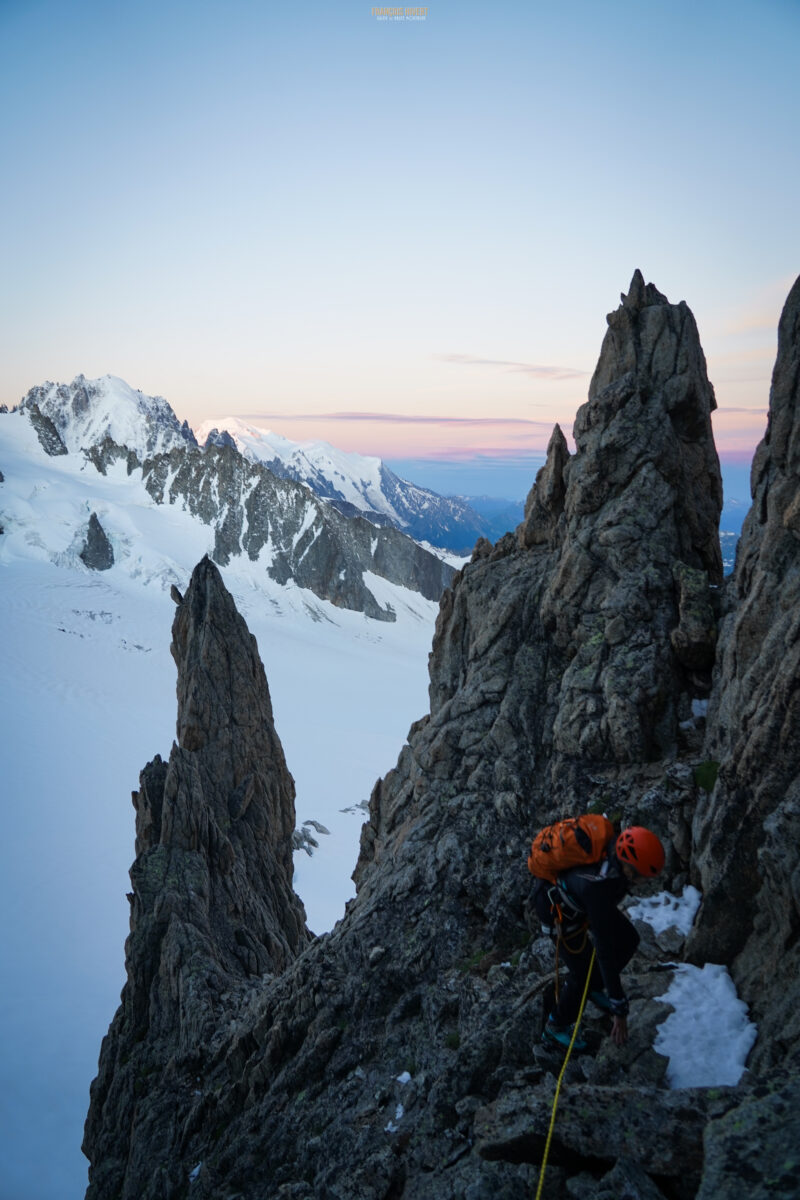 Aiguille du Tour Arête de la Table Chamonix Massif du Mont Blanc refuge Albert 1er alpinisme escalade course d'arête