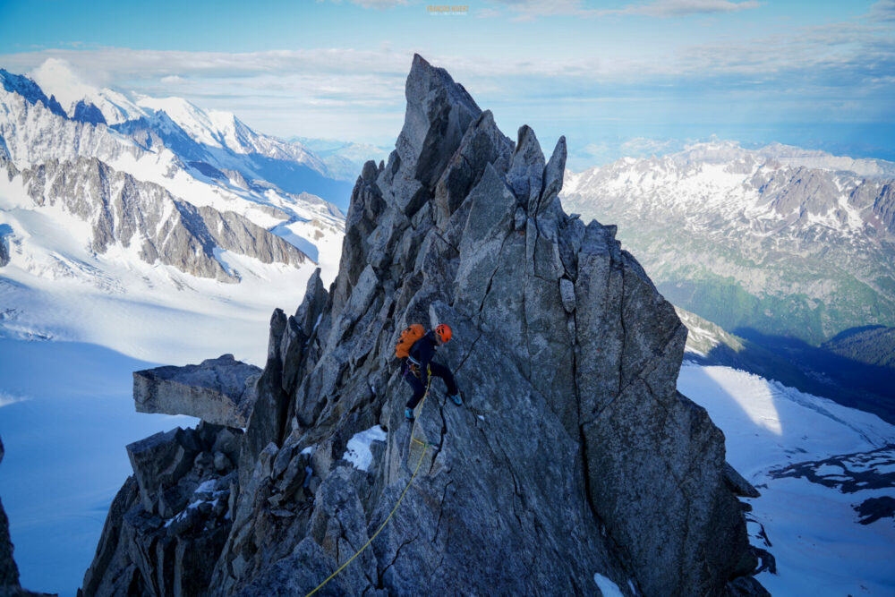 Aiguille du Tour Arête de la Table Chamonix Massif du Mont Blanc refuge Albert 1er alpinisme escalade course d'arête
