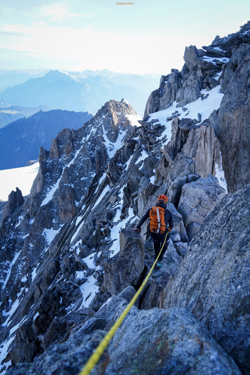 Aiguille du Tour Arête de la Table Chamonix Massif du Mont Blanc refuge Albert 1er alpinisme escalade course d'arête