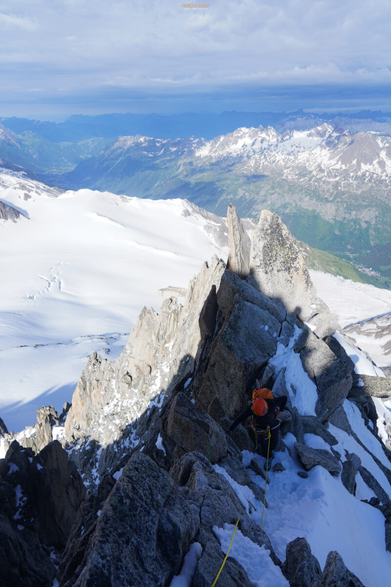 Aiguille du Tour Arête de la Table Chamonix Massif du Mont Blanc refuge Albert 1er alpinisme escalade course d'arête