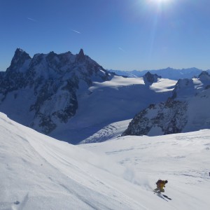 vallée blanche first turn