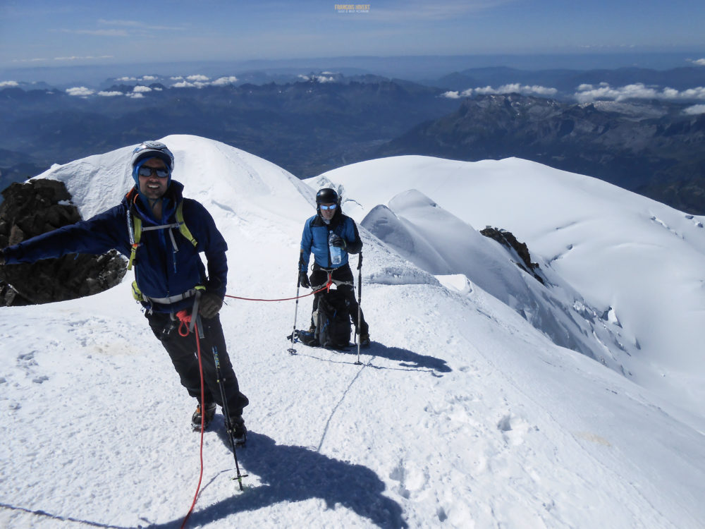 Mont Blanc refuge du Goûter arête des Bosses alpinisme voie normale