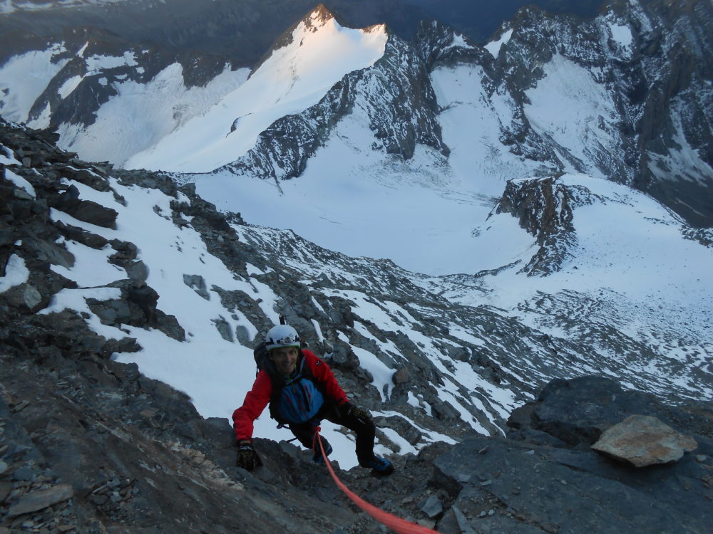 Grand Combin arête du Meitin cabane de Valsorey Grafeneire alpinisme Valais escalade