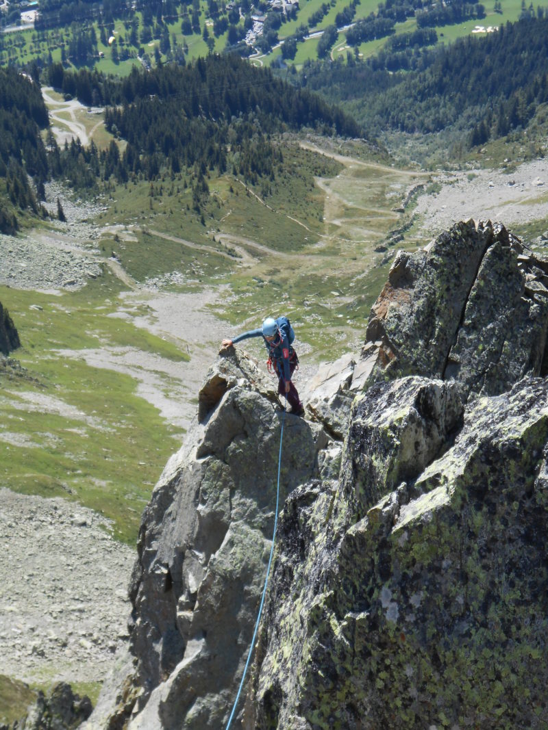 arête sud est index chamonix mont blanc escalade aiguilles rouges