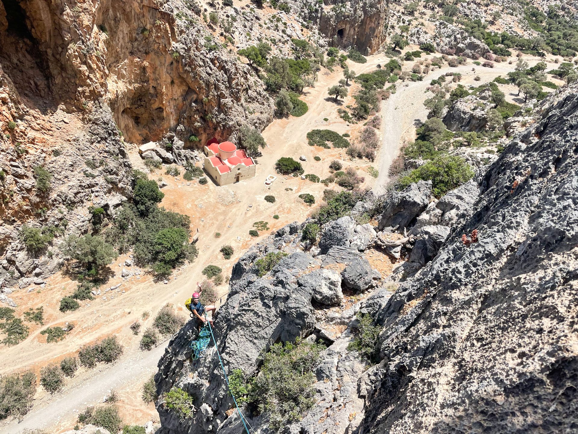 grande voie Escalade Grèce île Crète Agio Faranfo Farago Le syndrome de Calimero climb climbing