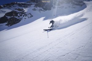 Aiguille Grand fond face nord ski randonnée Beaufortain